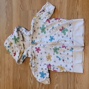 *3/$15* Arizona Girls 6 Short Sleeve Y2K Crop sweatshirt w/Daisy's